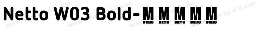 Netto W03 Bold字体转换
